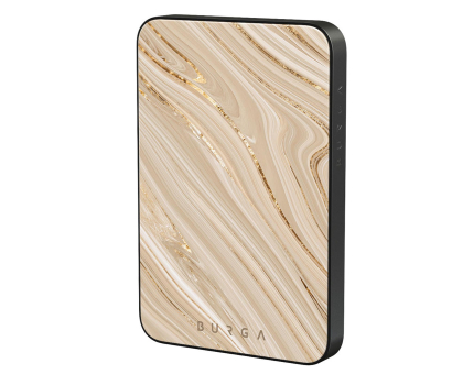 Powerbank Burga Full Glam Gunmetal Magnetic Power Bank 5000